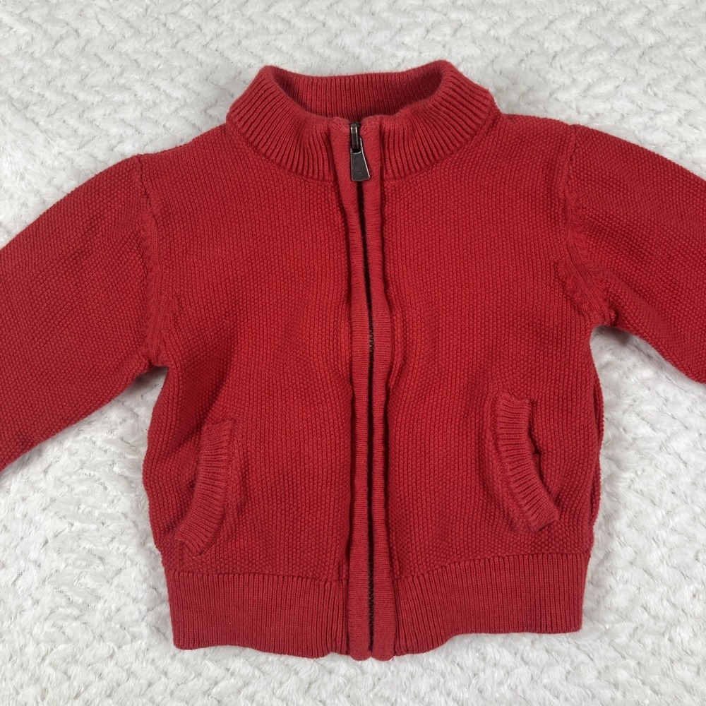 Baby El Corte Ingles Baby 3-6 Months‎ Red Hooded Jacket Coat Made in Spain